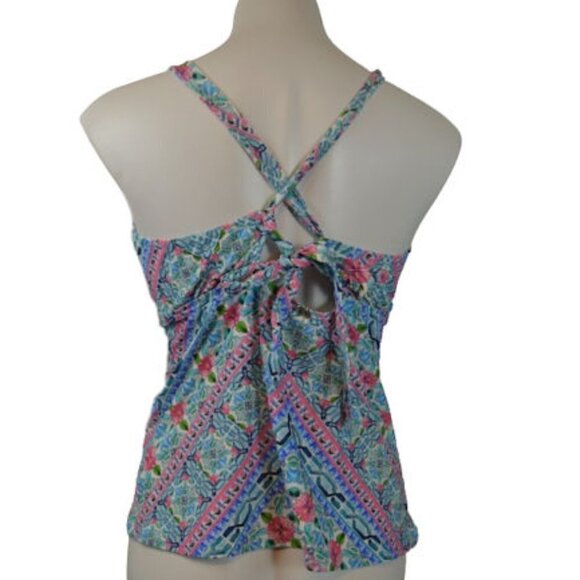 Sunsets California Dolce Vita Mia Tankini Top Size: M - Picture 2 of 3